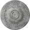 Ekena Millwork Lunel Ceiling Medallion (Fits Canopies up to 3 3/4"), 20 1/4"OD x 1 1/2"P, Ultra Pure White Crackle CM20LUUWC - alternate 1